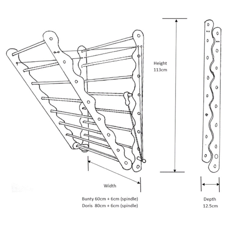 Julu Brackets WallMounted Drying Rack Wayfair.co.uk